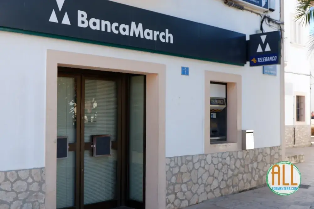ATM Banca March in Sant Francesc, Formentera