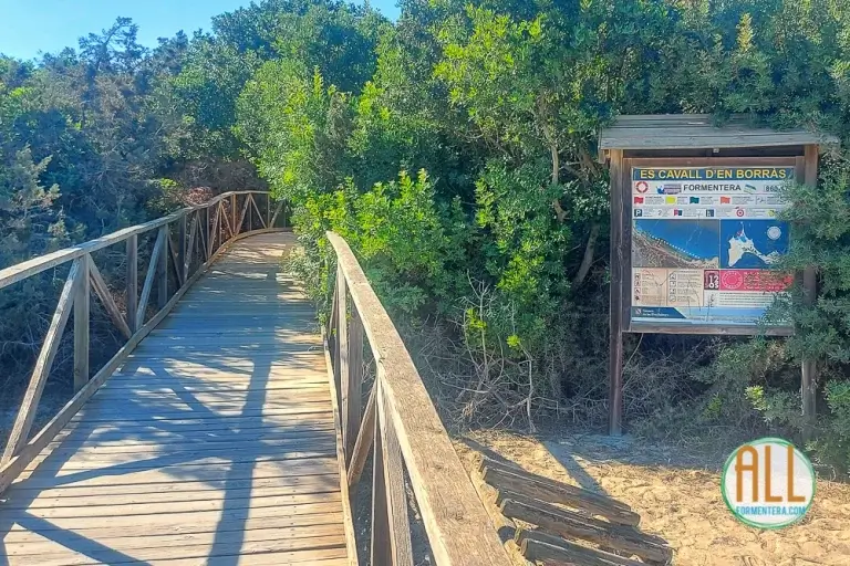 Passadiço de acesso à praia de Cavall d'en Borras