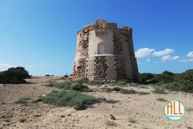 Toren Sa Guardiola, eiland Espalmador, Formentera