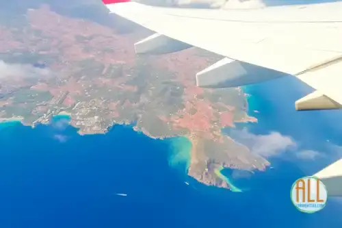 Foto de Ibiza desde el avión