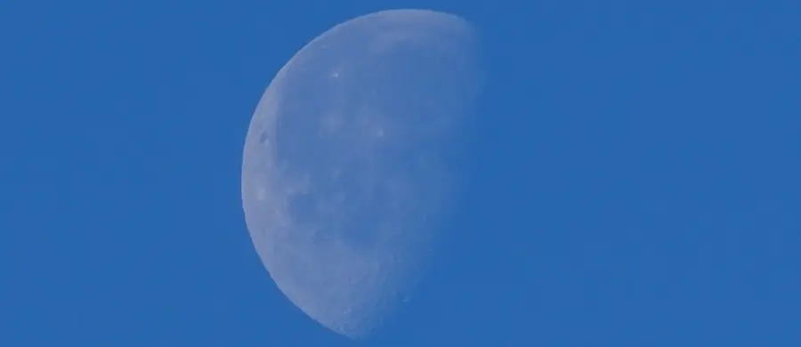 Foto de la luna desde Formentera
