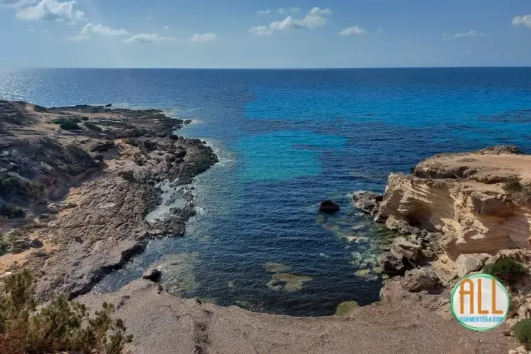 Bucht von Es Ram Bucht, Formentera