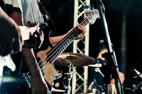 Banda de música en directo en la Mola, Formentera